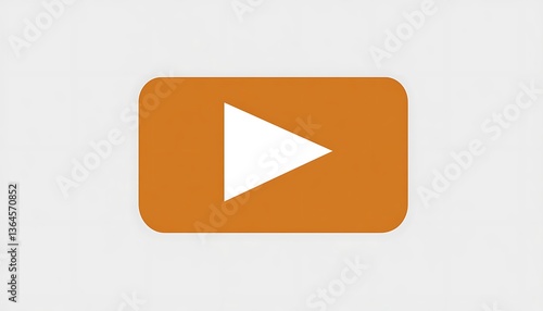 Play Button on Light Gray Background
