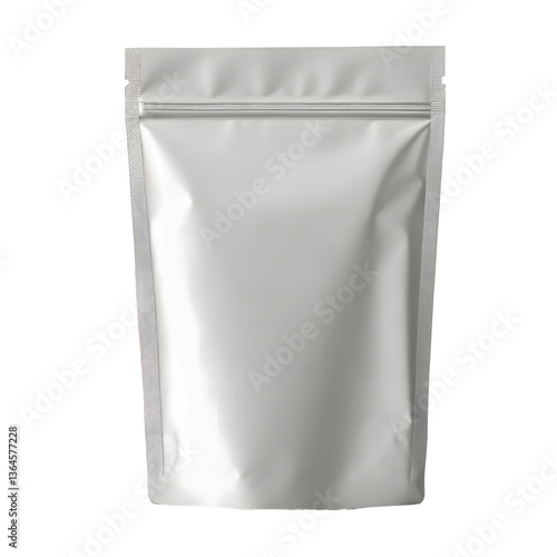 Blank Stand-Up Pouch Mockup | Matte Resealable Zip Lock Packaging