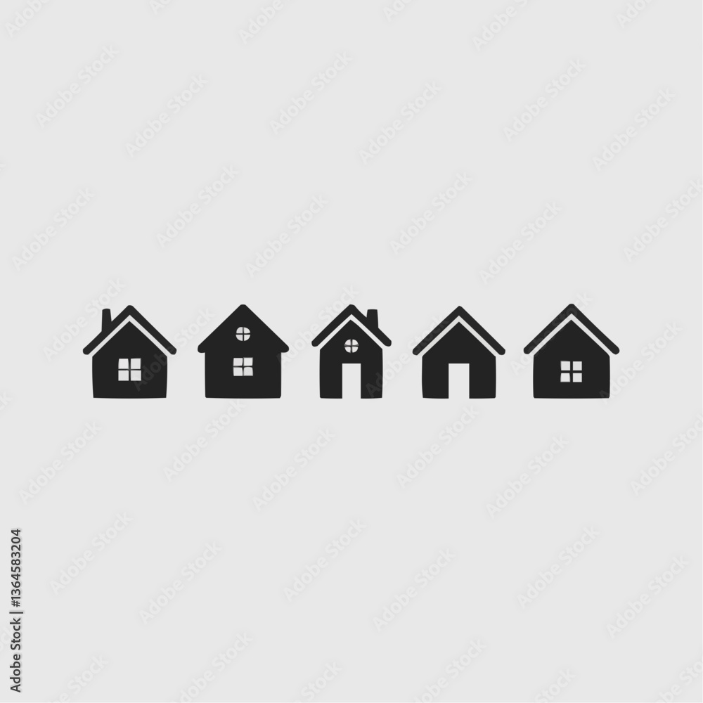 house icons set house icons set