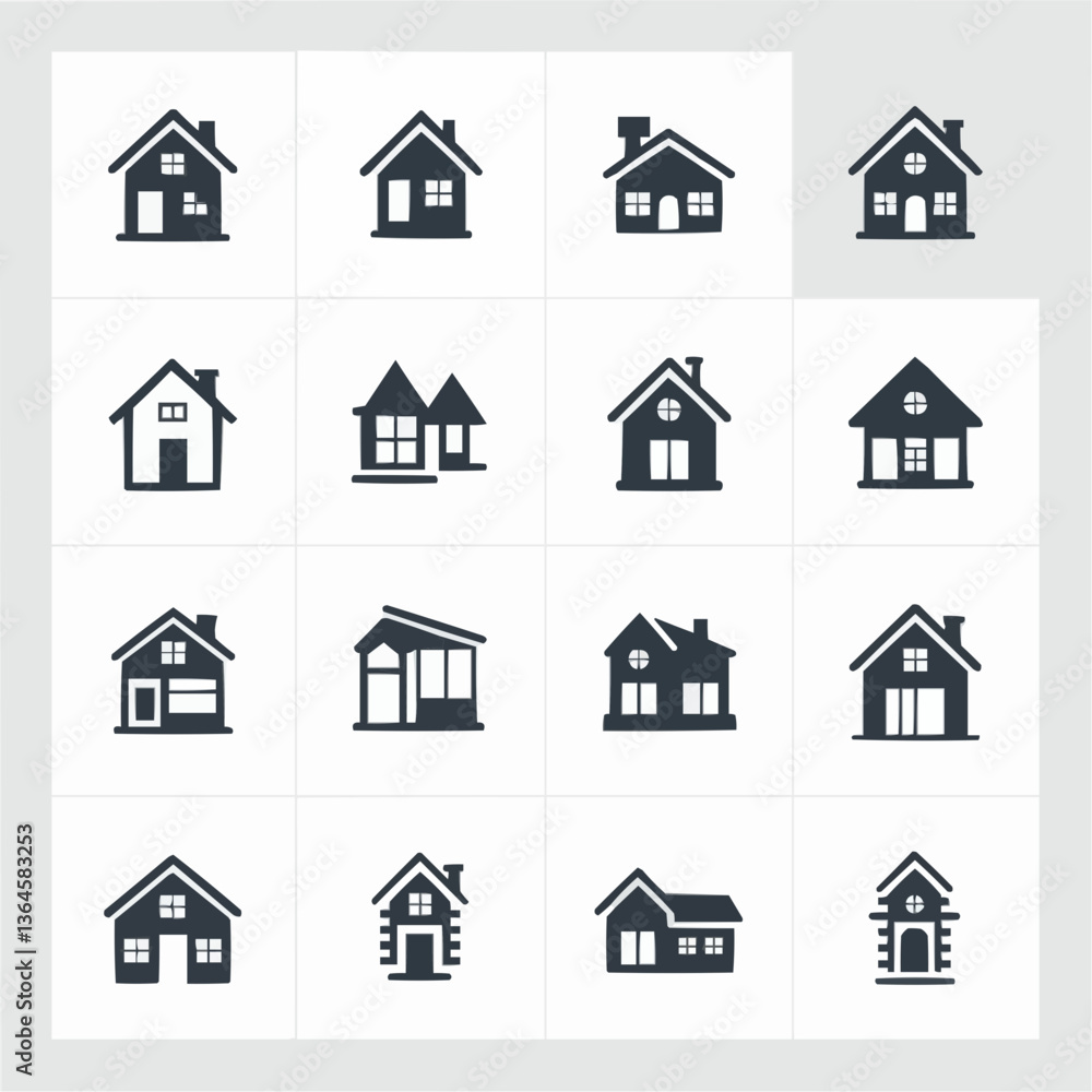 house icons set house icons set