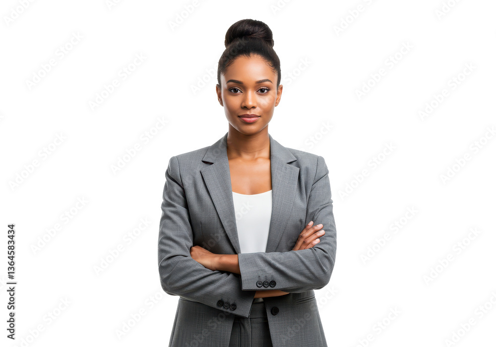 African american business woman isolated on white background African american business woman isolated on white background