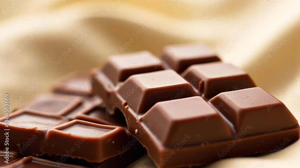 Milk Chocolate Bars on Wooden Surface Milk Chocolate Bars on Wooden Surface