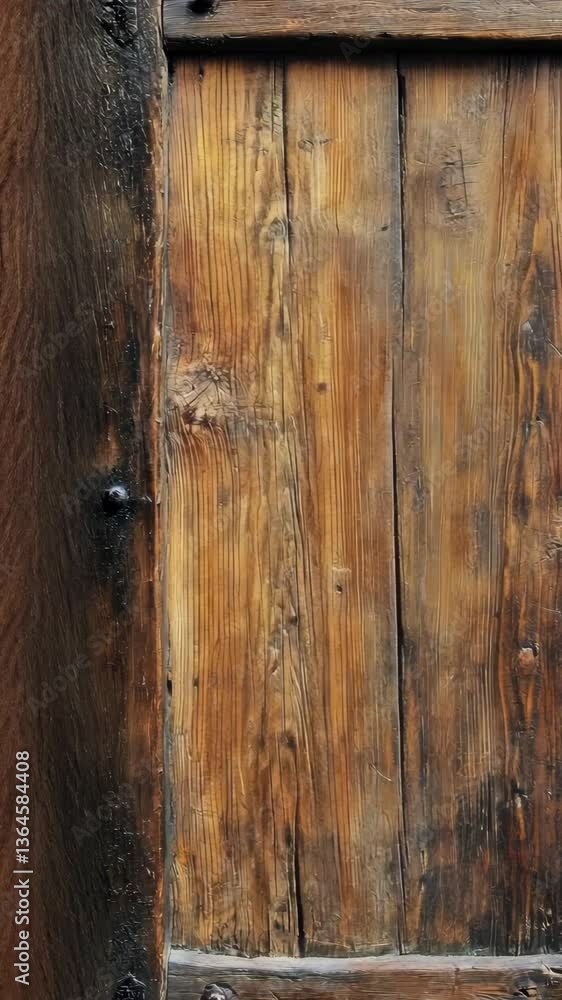 Rustic wooden door features intricate texture and natural color variations, highlighting craftsmanship and age Rustic wooden door features intricate texture and natural color variations, highlighting craftsmanship and age