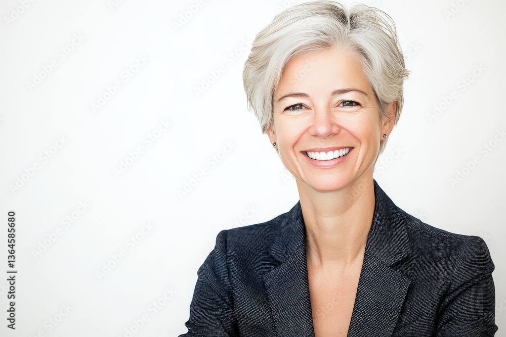 Portrait of a smiling manager businesswoman isolated on white background Portrait of a smiling manager businesswoman isolated on white background