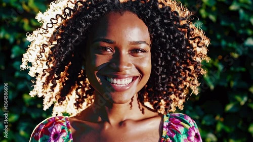 The Vibrant Smiling Woman