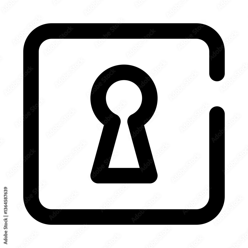 security dashed line icon security dashed line icon
