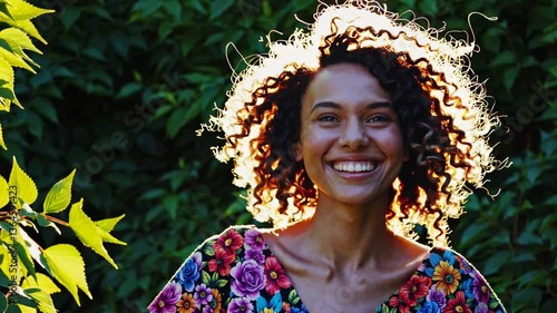 The Joyful Woman in Nature