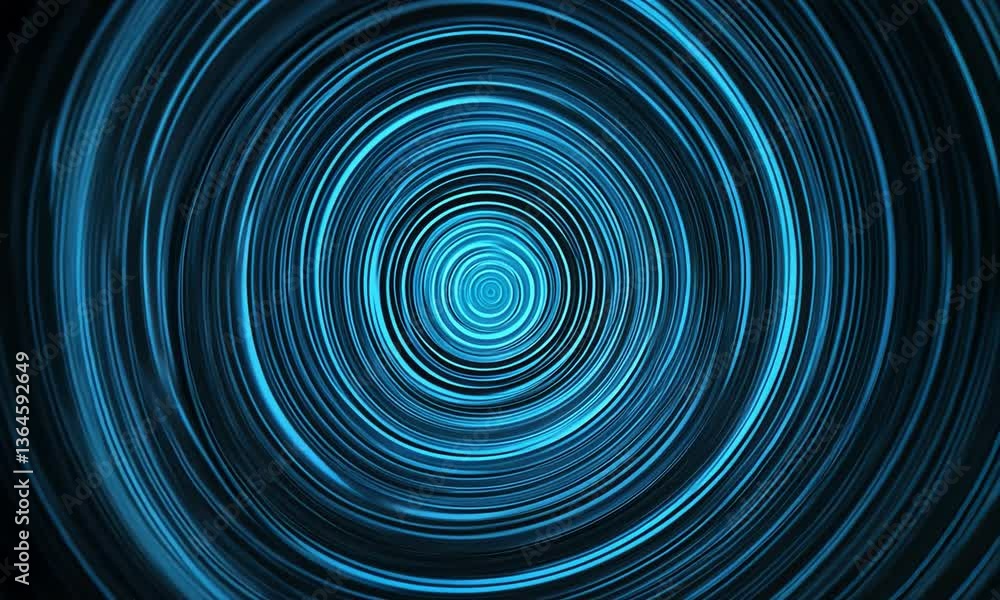 Abstract blue circular patterns creating a mesmerizing vortex effect, evoking a sense of depth and motion Abstract blue circular patterns creating a mesmerizing vortex effect, evoking a sense of depth and motion