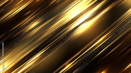 Golden Diagonal Stripes: Abstract Background