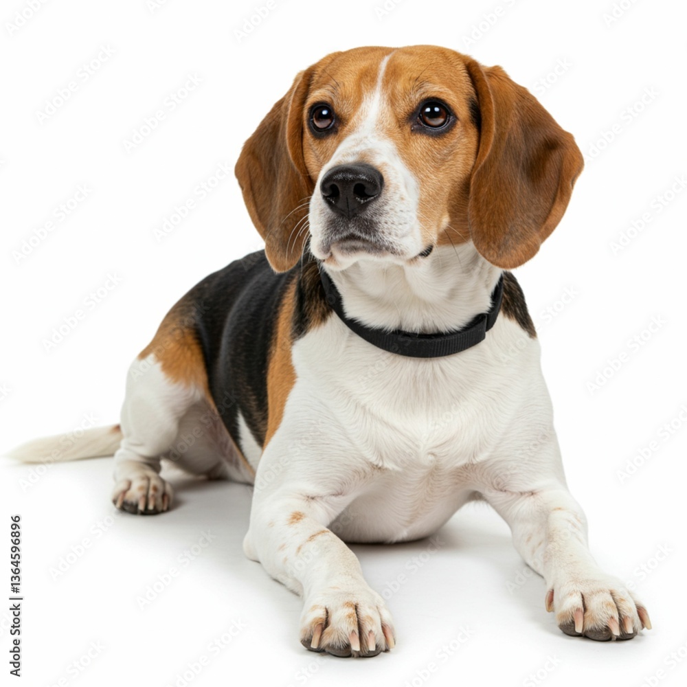 Sweet Beagle Hound Posing for Heartwarming Shot. Sweet Beagle Hound Posing for Heartwarming Shot.