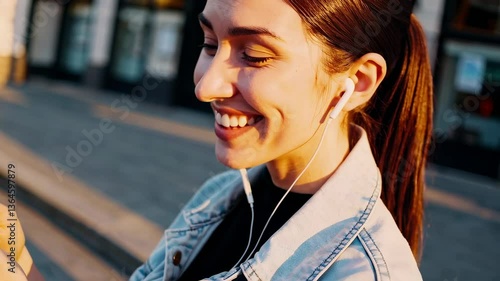 The Woman with Headphones