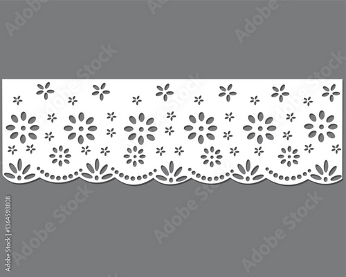 cotton eyelet trim lace ribbon bow