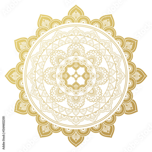 mandala gold background