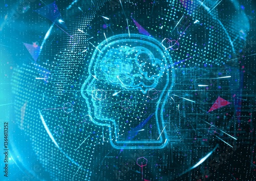 internet concept of global business wallpaper background. key to success business with thinking out of the box. Vector illustration with blue background best for wallpaper background.