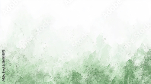 Soft green watercolor abstract background with gentle gradients and textures for design use