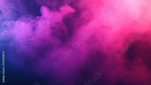 Obraz na płótnie A neon-infused violet and pink blur, softly diffusing across the frame, forming an abstract and vibrant atmosphere. w salonie