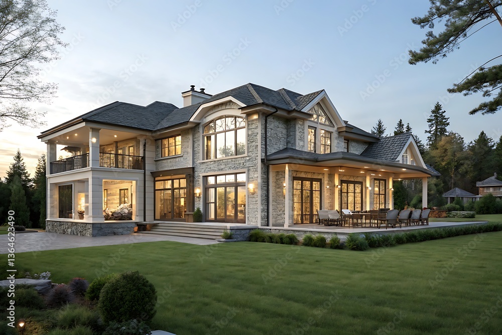 Large house with a large yard Large house with a large yard