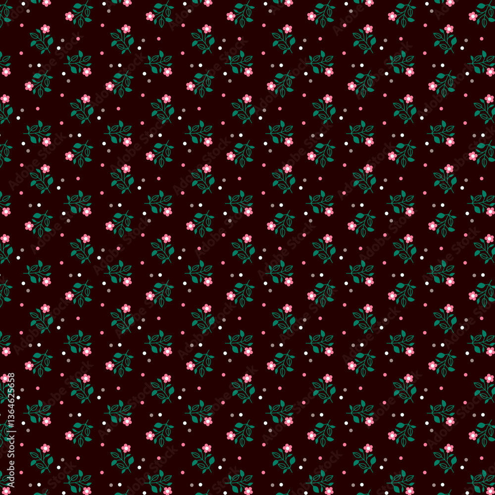 Country style Modest romantic tiny flowers pattern Quilting patchwork sewing fabric Ditsy dress style print Packaging design Country style Modest romantic tiny flowers pattern Quilting patchwork sewing fabric Ditsy dress style print Packaging design