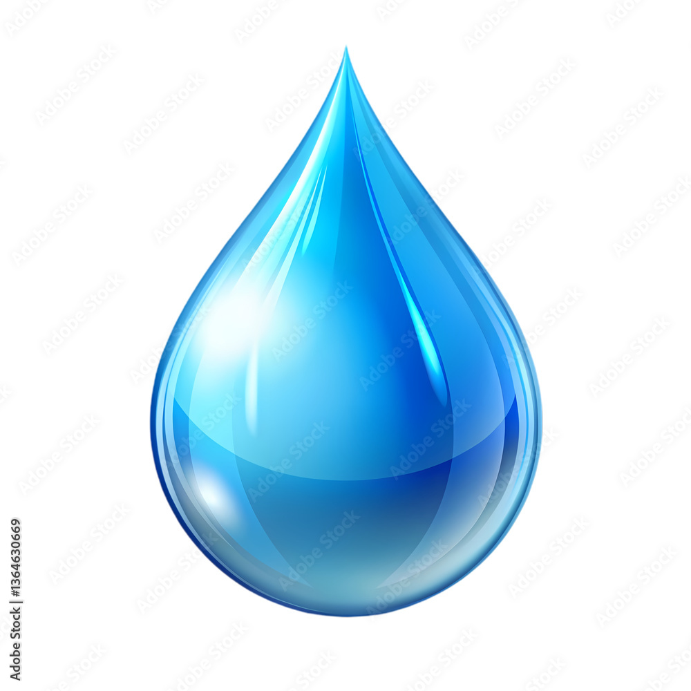 Blue Water Drop: HD Image Blue Water Drop: HD Image