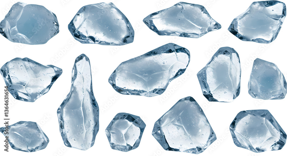 Ice Cubes: Textures & Backgrounds Ice Cubes: Textures & Backgrounds