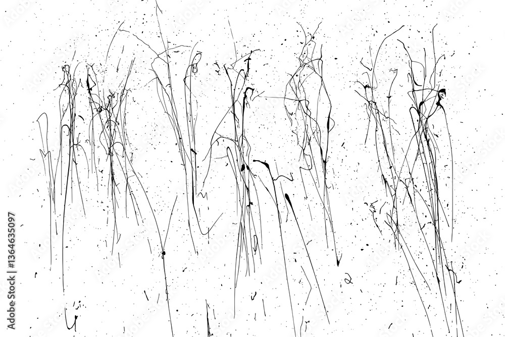 Texture wall grunge. Pattern paper old. Textured art rough design surface. Black splash on transparent background. PNG format.