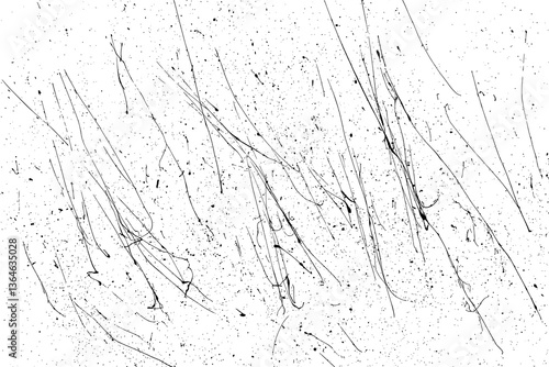Obraz na płótnie Texture wall grunge. Pattern paper old. Textured art rough design surface. Black splash on transparent background. PNG format. w salonie