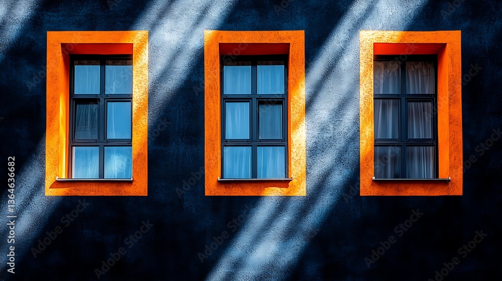 Modern Building Windows with Sunlight Modern Building Windows with Sunlight