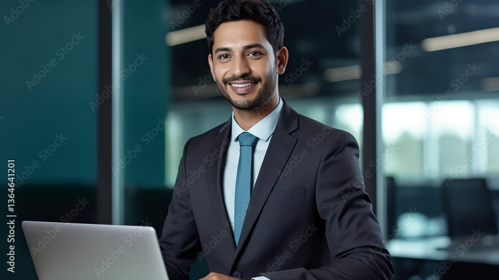 Fototapeta premium businessman working on laptop