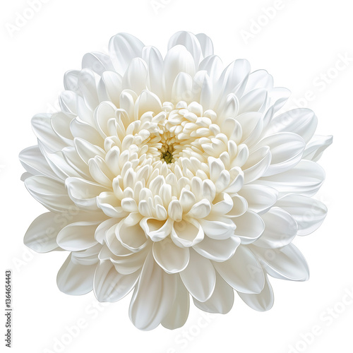 Wallpaper Mural Exquisite White Chrysanthemum Flower Close-up Macro Photography Torontodigital.ca