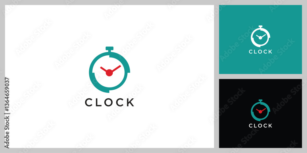 Clock vector icon logo design Clock vector icon logo design