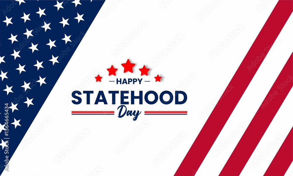 happy statehood day Vector template for banner, flyer, greeting card, etc. happy statehood day Vector template for banner, flyer, greeting card, etc.