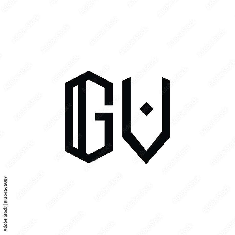 GV monogram logo design letter text name symbol monochrome logotype alphabet character simple logo GV monogram logo design letter text name symbol monochrome logotype alphabet character simple logo