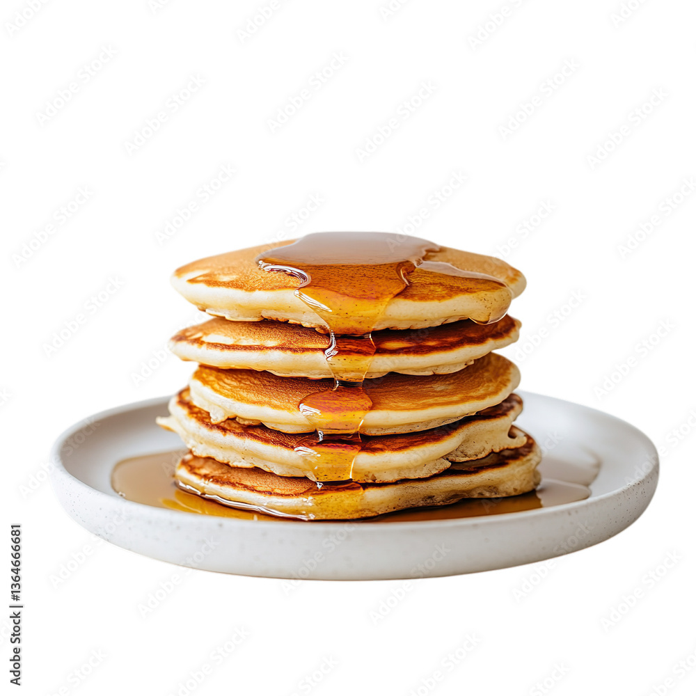 Fluffy Pancakes with Golden Syrup PNG – Stack of Soft, Buttery Breakfast Pancakes Drizzled with Sweet Syrup for Food and Culinary Photography Fluffy Pancakes with Golden Syrup PNG – Stack of Soft, Buttery Breakfast Pancakes Drizzled with Sweet Syrup for Food and Culinary Photography