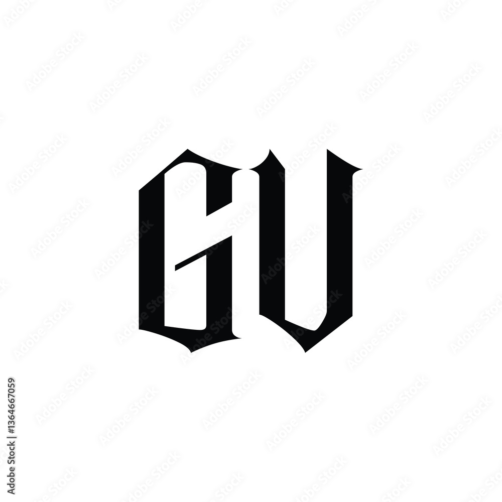 GV monogram logo design letter text name symbol monochrome logotype alphabet character simple logo GV monogram logo design letter text name symbol monochrome logotype alphabet character simple logo