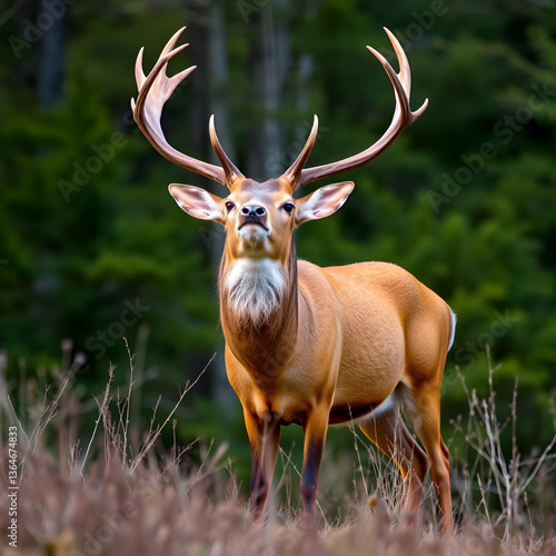 Wallpaper Mural Red Deer Stag (Cervus elaphus) bellowing/bolving Torontodigital.ca