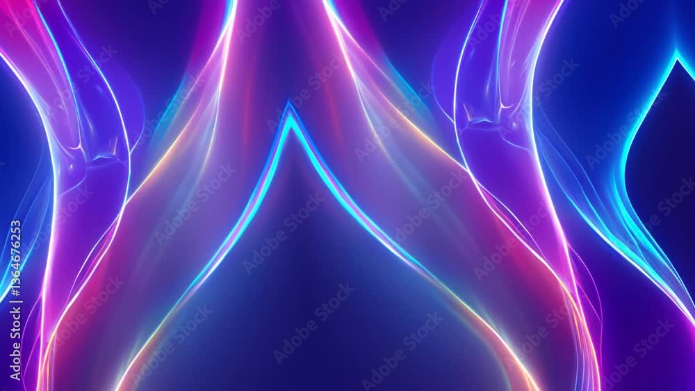 Abstract fluid iridescent holographic neon curved wave in motion Abstract fluid iridescent holographic neon curved wave in motion