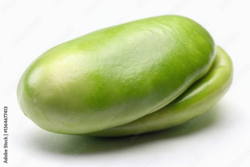 Fresh Lima Bean Isolated on White Background - High-Resolution Stock Photo Fresh Lima Bean Isolated on White Background - High-Resolution Stock Photo