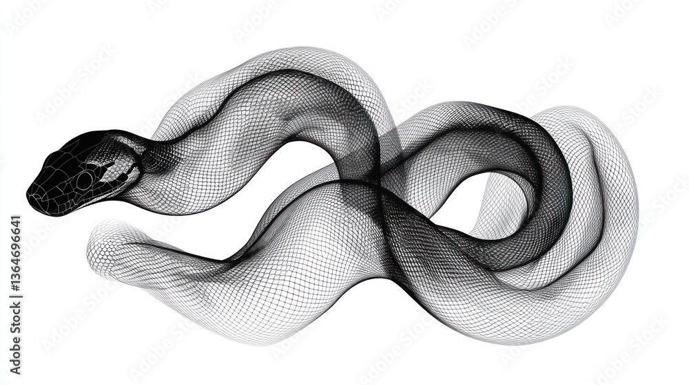 Obraz premium Abstract Snake Design
