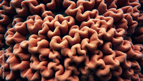 Brain Coral Close-Up: A Maze of Marine Beauty and Biodiversity