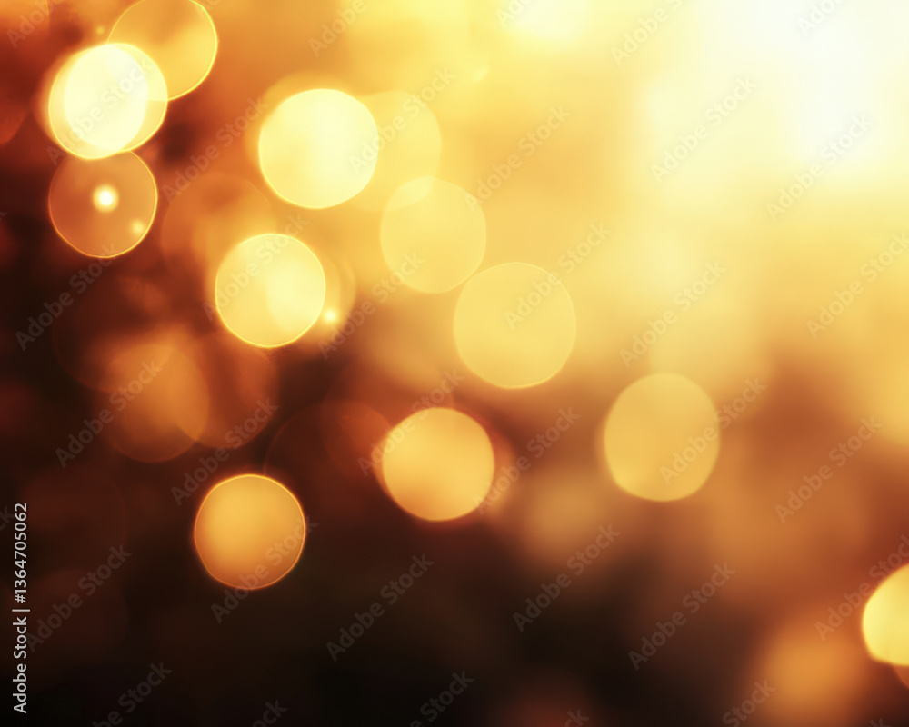 A blurry image of yellow circles with a sun in the background A blurry image of yellow circles with a sun in the background