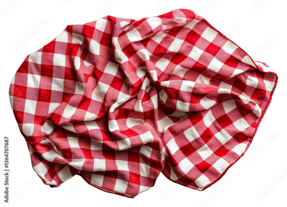 Picnic scene with red checkered cloth outdoor gathering cut out Picnic scene with red checkered cloth outdoor gathering cut out
