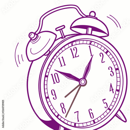 alarm clock on a white background