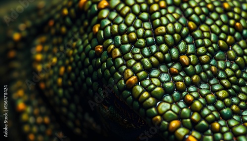 Detailed Scales: A Close-Up of a Lizard's Textured Skin