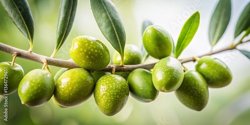 Wallpaper Mural Macro Photography: Olive Branch Detail, Rows of Olives, Close-up, Nature, Food Torontodigital.ca