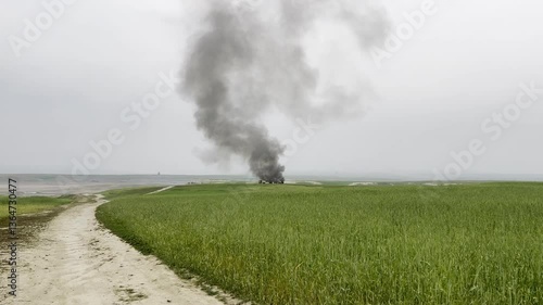 smoke on the field