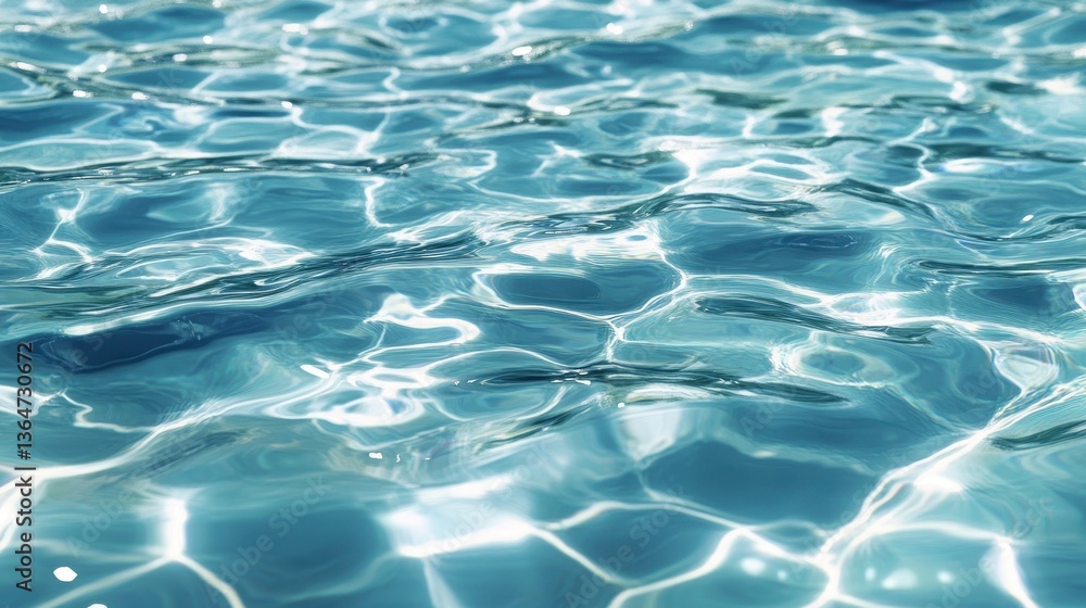 Blue water surface with sunlight reflections Blue water surface with sunlight reflections