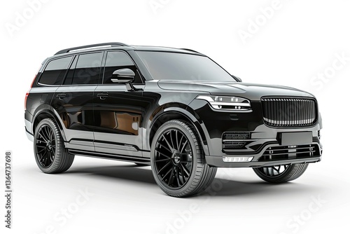 Premium Quality Picture of Luxury Suv Isolated on White Background