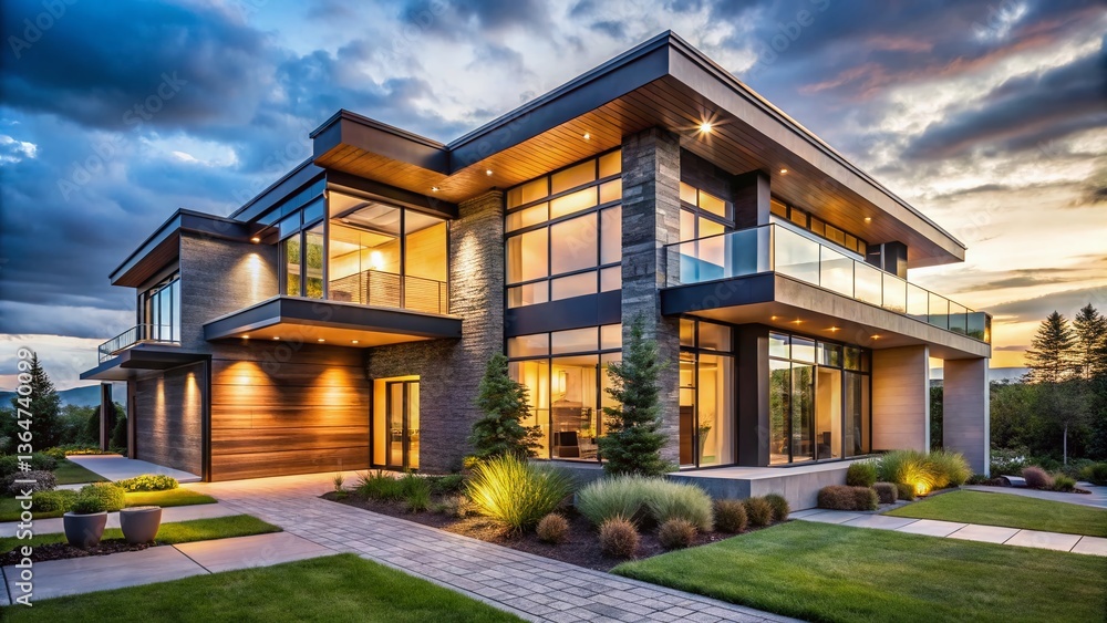 Stunning Modern Luxury Home Exterior, Contemporary Architecture, Dream House Design Stunning Modern Luxury Home Exterior, Contemporary Architecture, Dream House Design