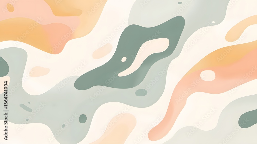 Abstract wave pattern, soft pastel colors blending harmoniously, ideal for creative backgrounds or modern design projects. Abstract wave pattern, soft pastel colors blending harmoniously, ideal for creative backgrounds or modern design projects.