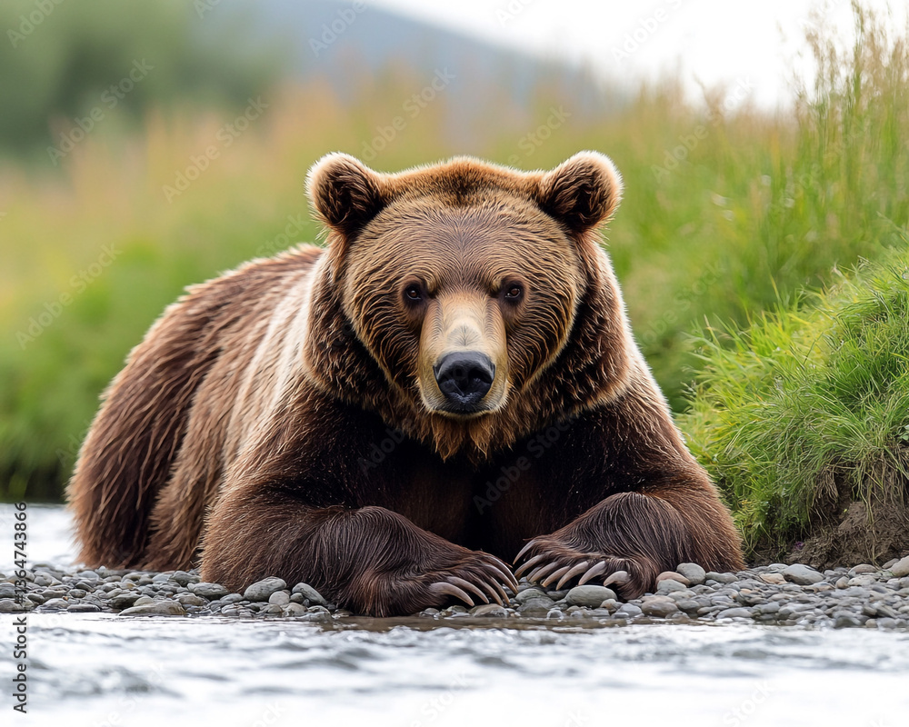 Obraz premium brown bear cub